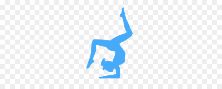 gymnast clipart blue