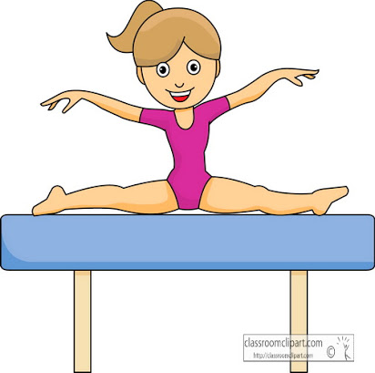 gymnast clipart cartoon