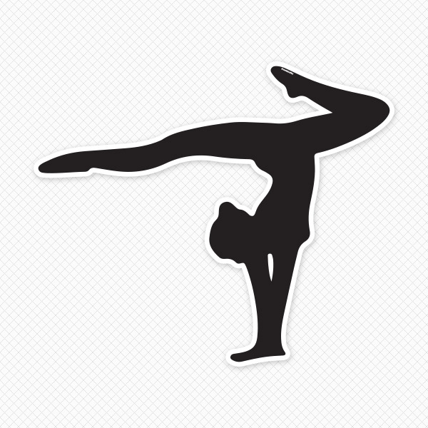 Free gymnastics silhouette.