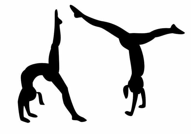 Gymnastics backgrounds clipart
