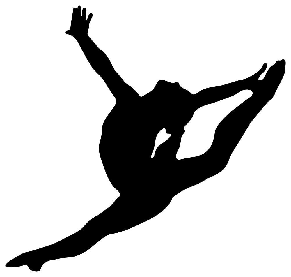 Free gymnastics silhouette.