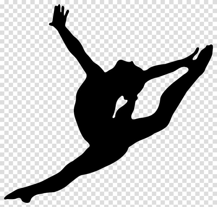 Artistic gymnastics silhouette.