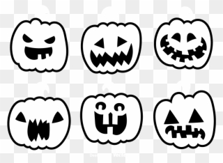 Free PNG Halloween Black And White Clip Art Download