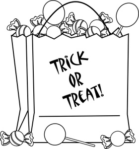Free Halloween Candy Clipart Black And White, Download Free