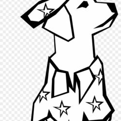 Line Drawing Of A Dog Clipart Black And White Halloween Dog