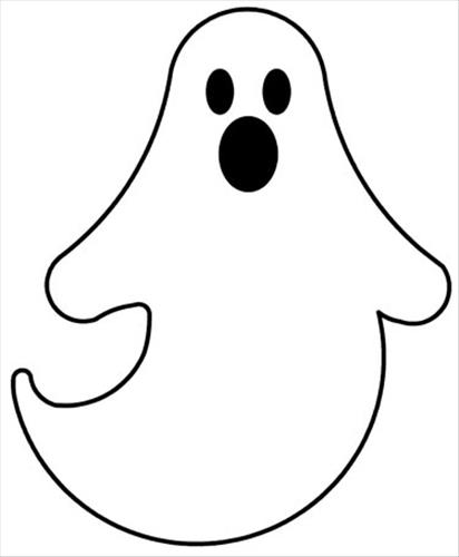Ghost clipart black.