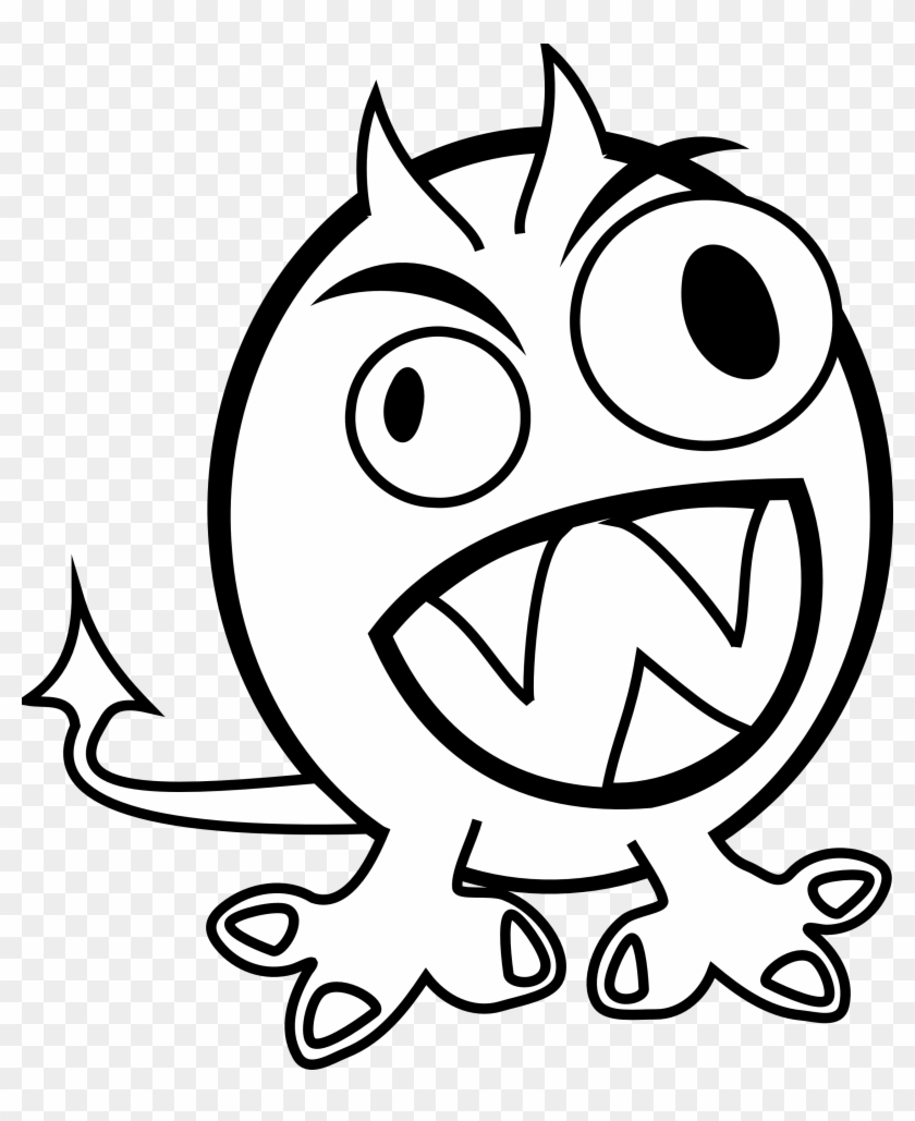 Scary monster clipart.