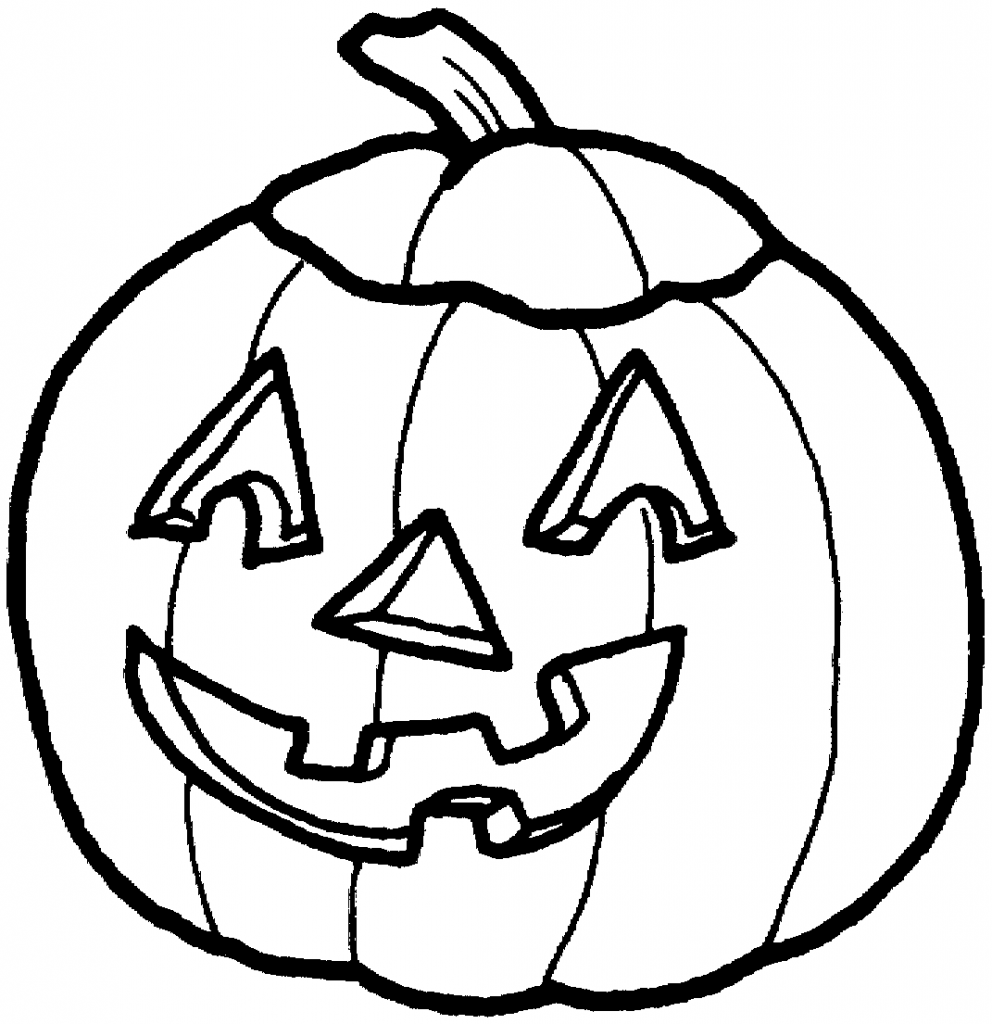halloween clipart black and white pumpkin