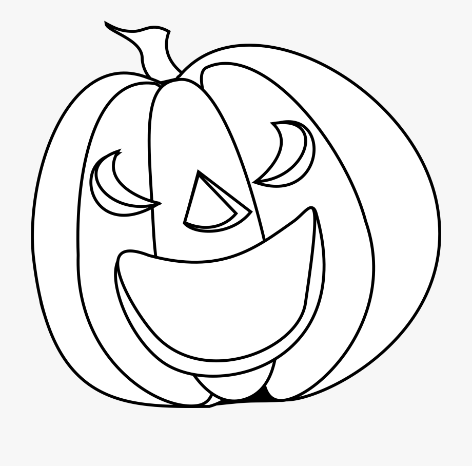Pumpkin Black And White Halloween Pumpkin Clip Art