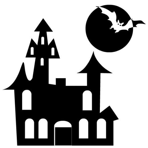 Free Black and White Halloween Clip Art