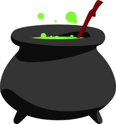 Witches cauldron clipart