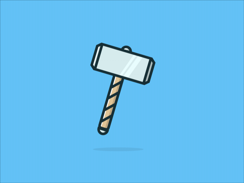 Ban hammer animated.