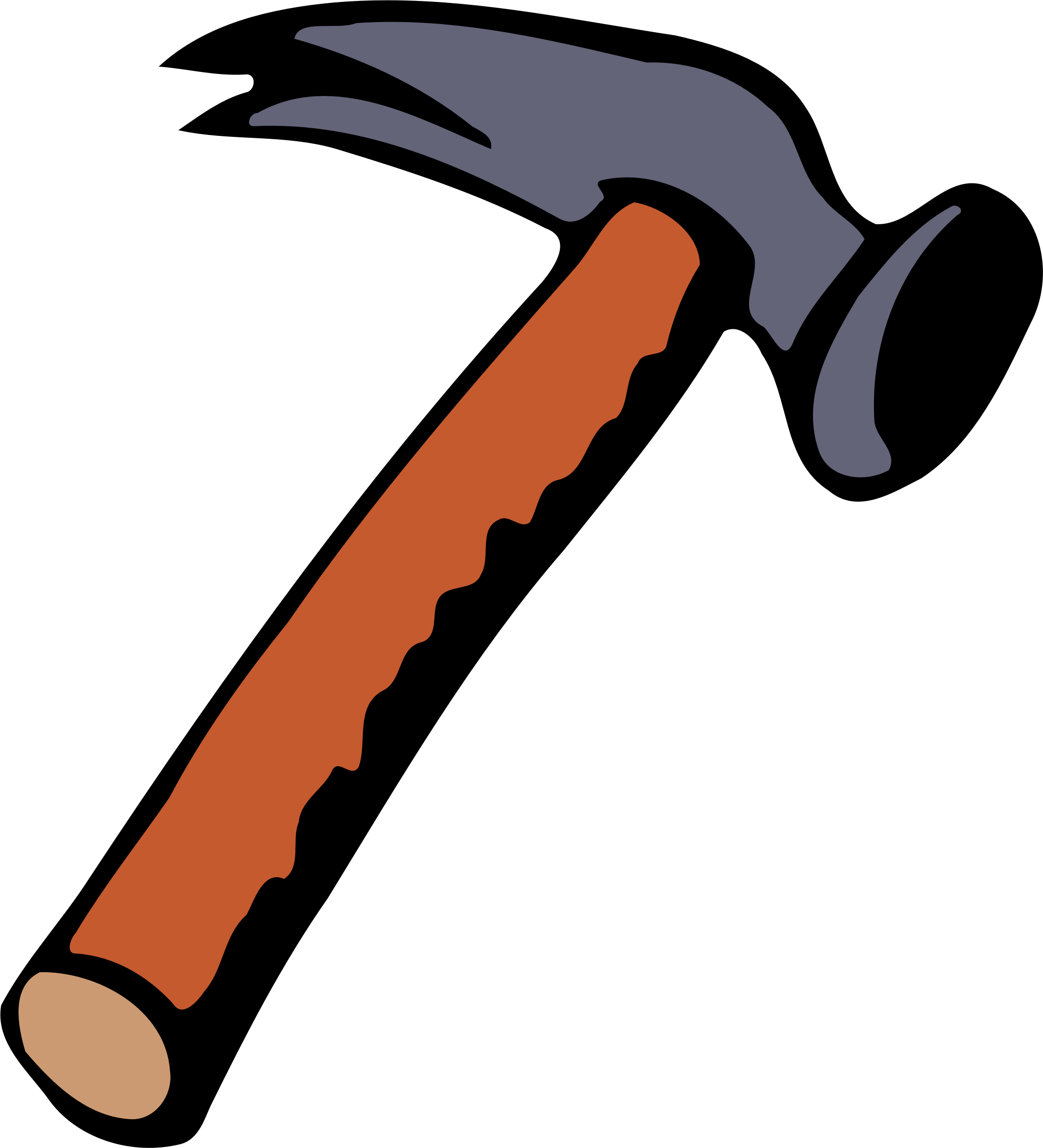 Hammer clipart illustration.