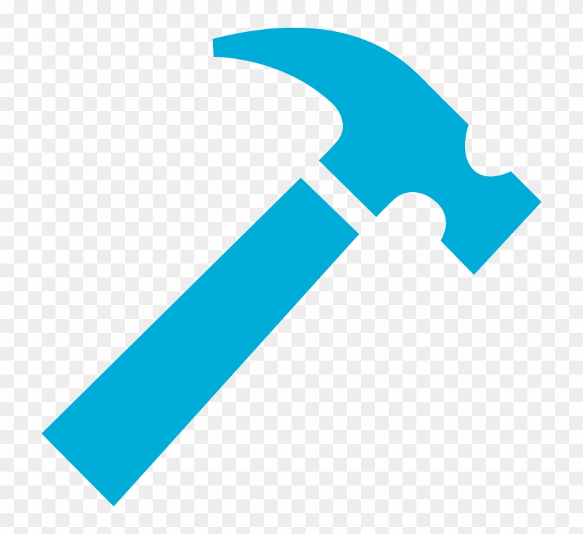 hammer clipart blue