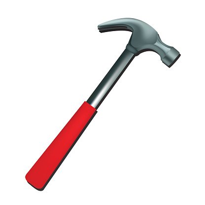Claw hammer for your design Clipart Image
