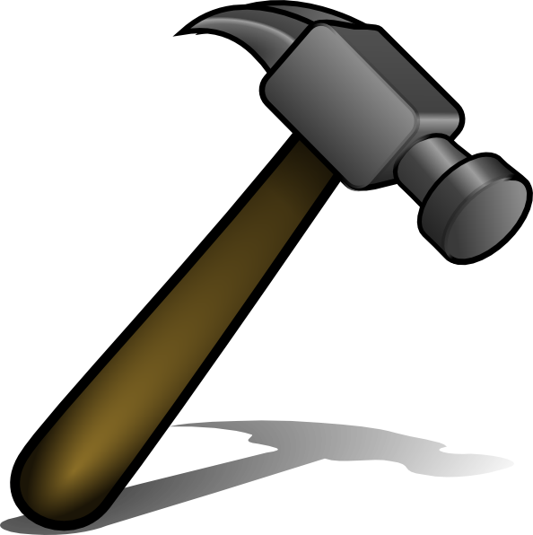 Saw and hammer clipart kid