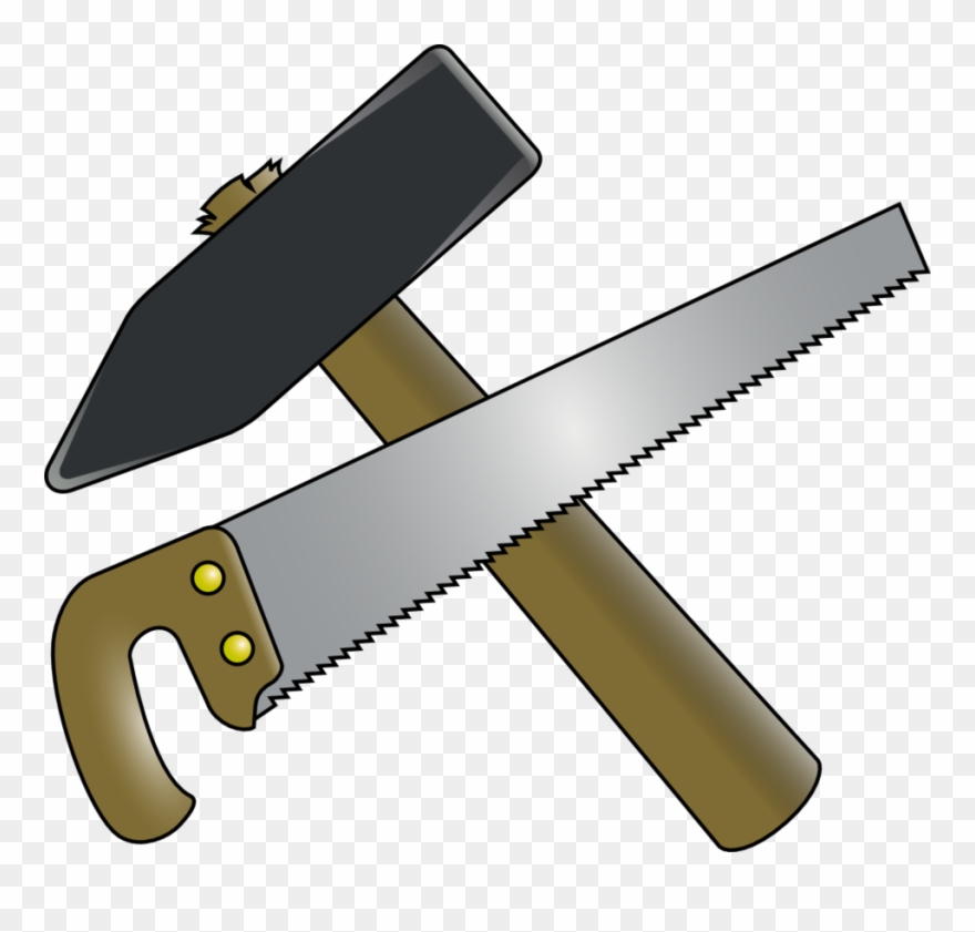 Hammer saw clipart.