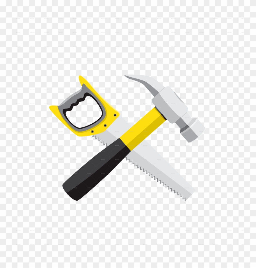 Hammer saw clipart.