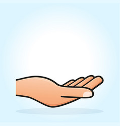 Giving hand clipart.