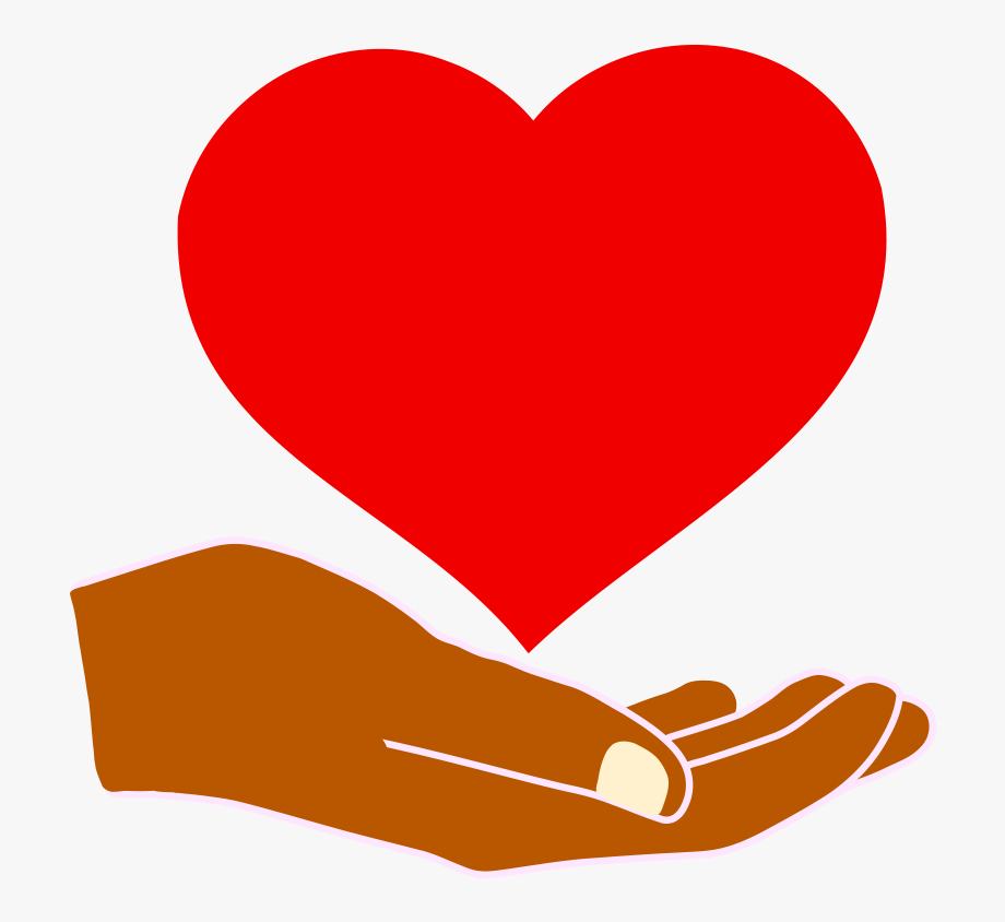Heart hand png.