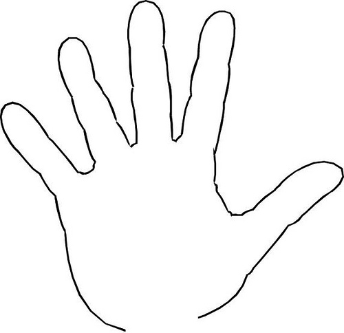 Free Outline Of Hand, Download Free Clip Art, Free Clip Art