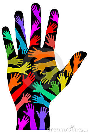 Diversity Rainbow Hand