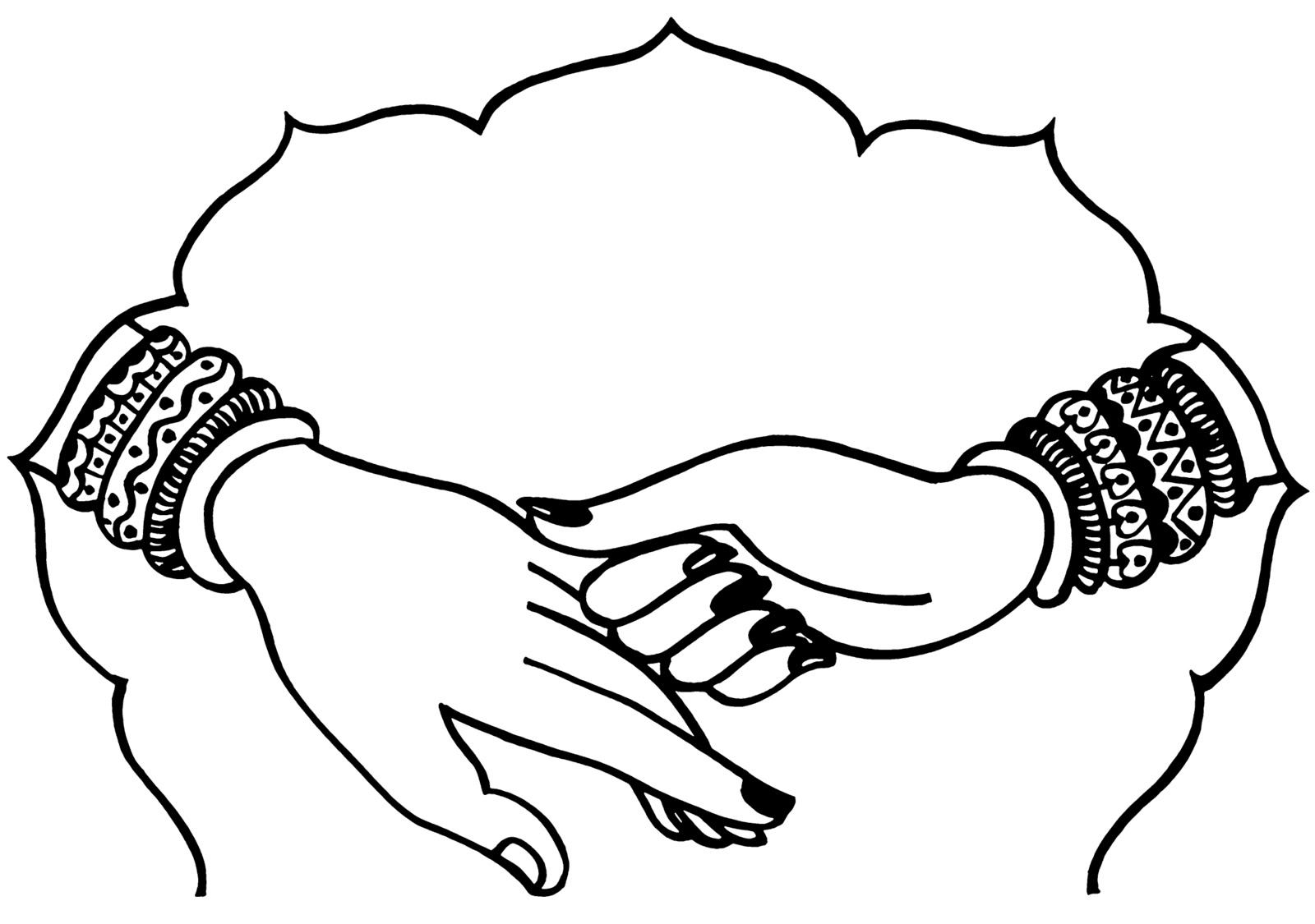 Indian wedding hands.