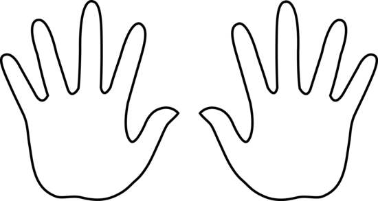 Two hands clipart.