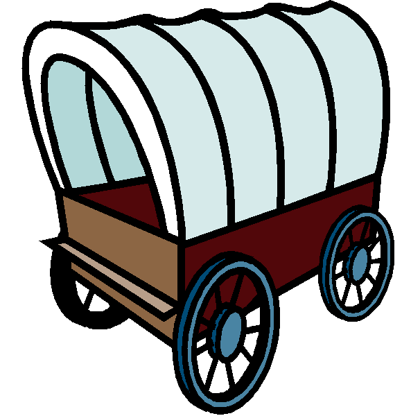 Covered wagon cliparts.