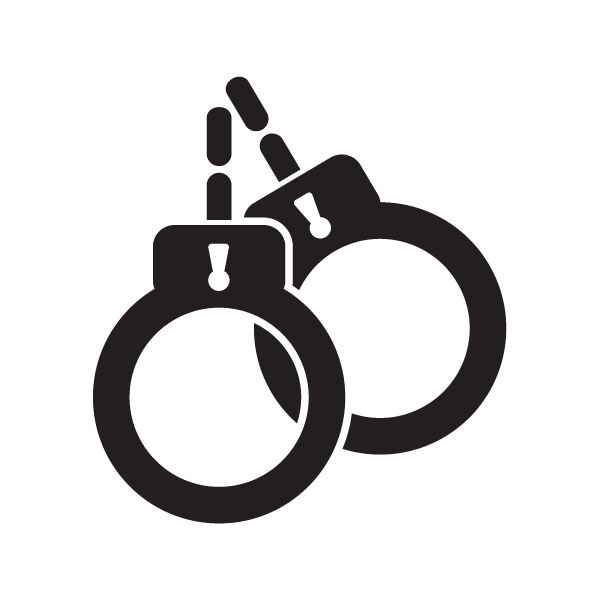 Handcuff silhouette clip.
