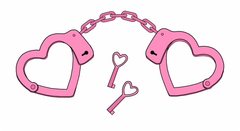 Svg Black And White Download Handcuff Clipart Heart