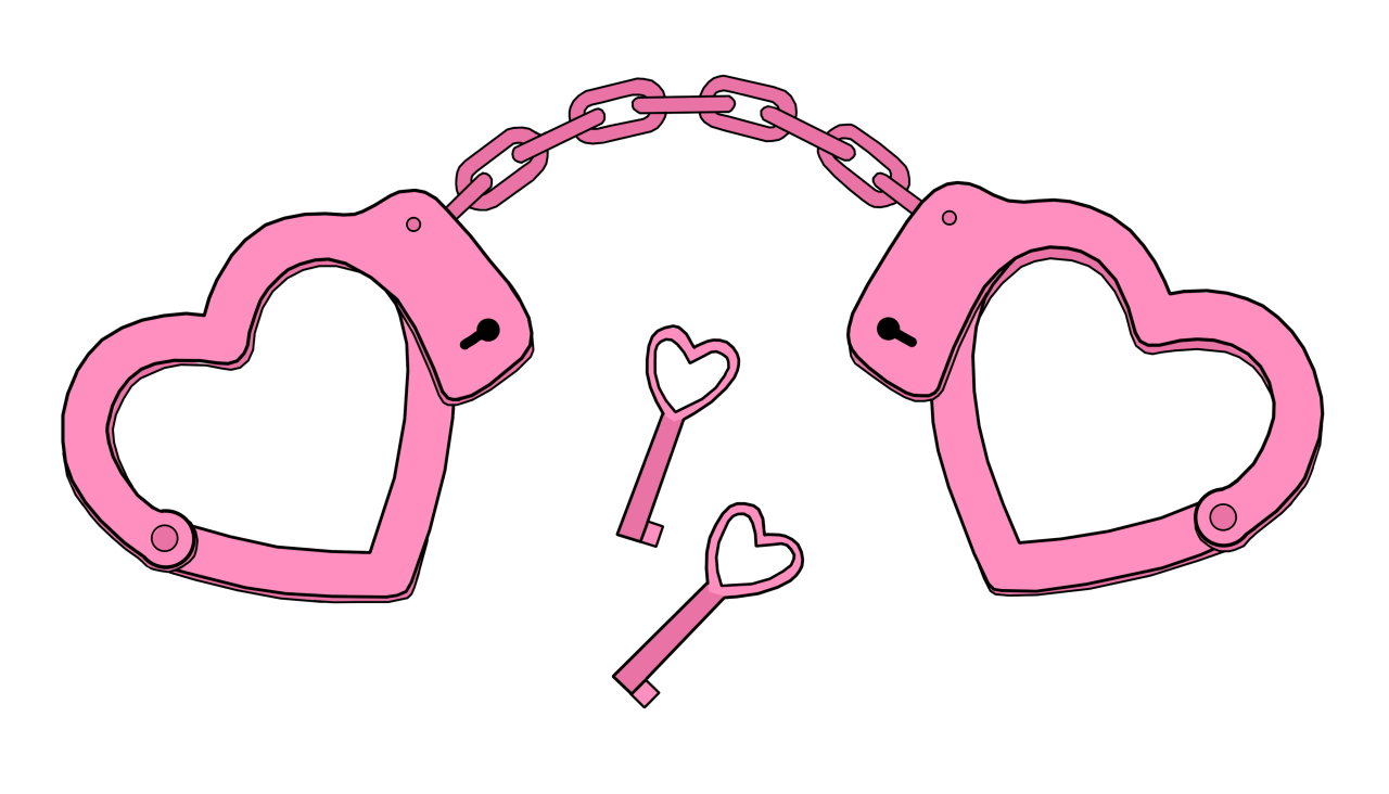 Handcuffs clipart heart, Handcuffs heart Transparent FREE