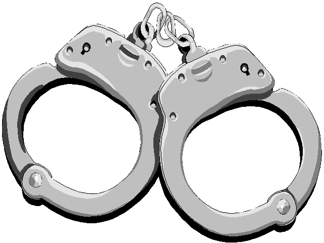Illustration of clipart handcuffs