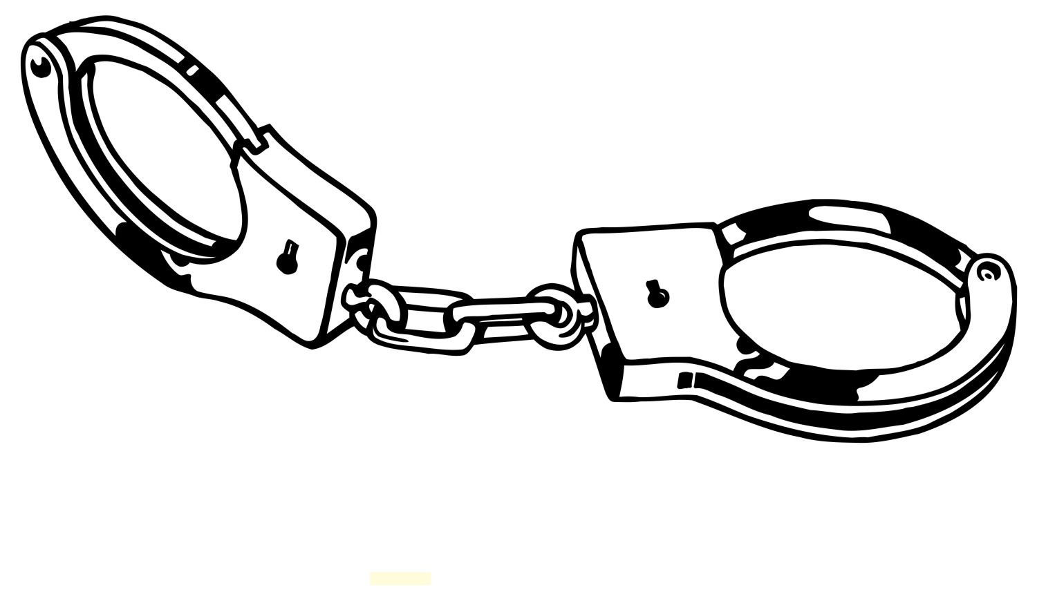 handcuffs clipart outline