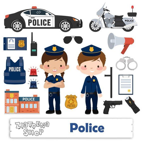 Little Police clip art Police Clipart Police Graphics