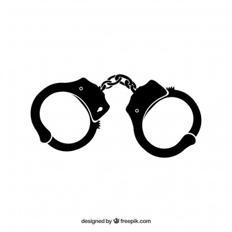 handcuffs clipart silhouette