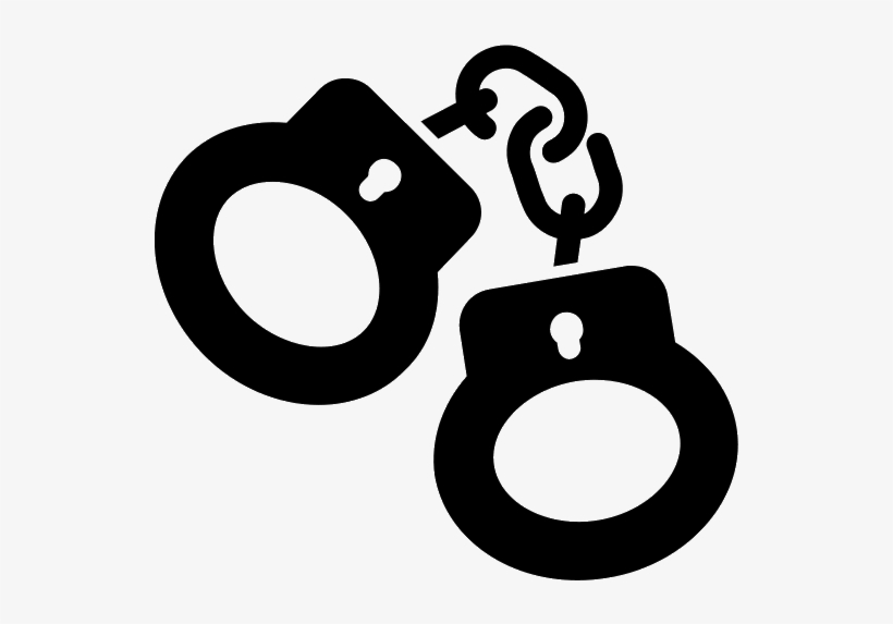 Embed this image in your blog or website. handcuffs clipart silhouette. han...
