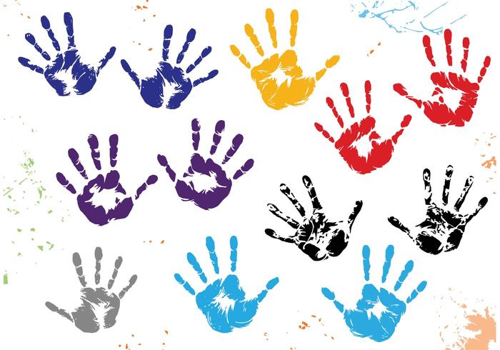 Child Handprint Vectors