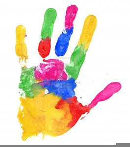 Color Handprint Clipart