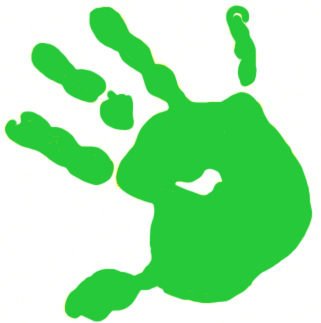 Handprint Clipart green