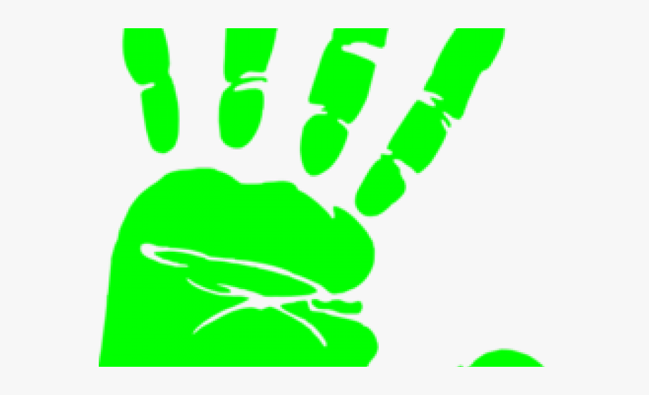 Handprint Clipart Green