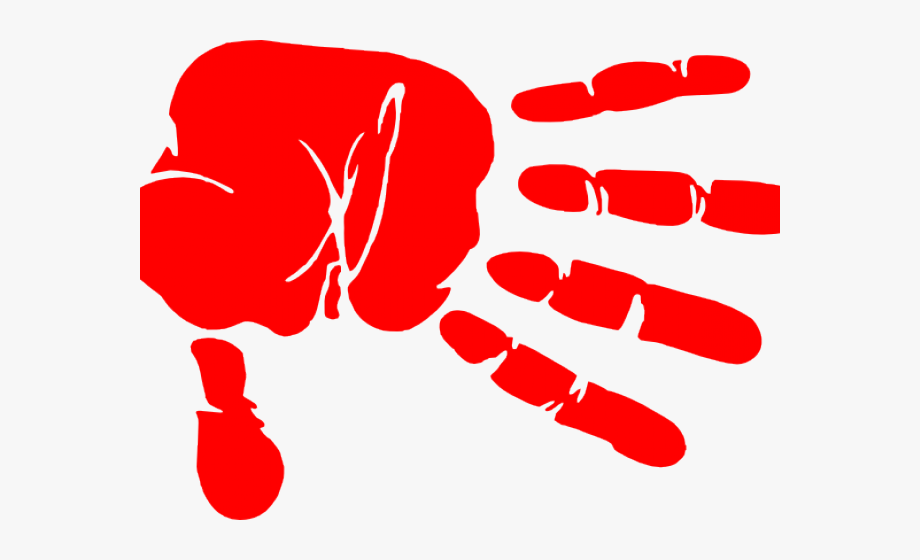 Handprint Clipart Red