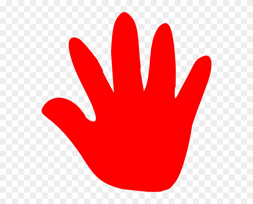 Handprint Clipart Red