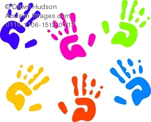Kids Handprint Clipart