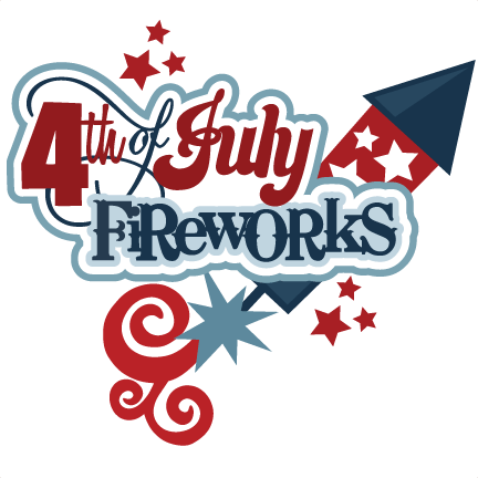 Happy Fourth Of July Rocket Fireworks Sticker transparent