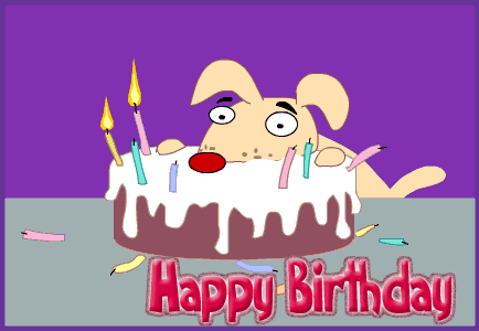 Happy Birthday clipart GIF download free