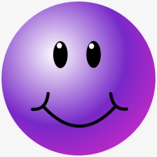 Purple smiley face.