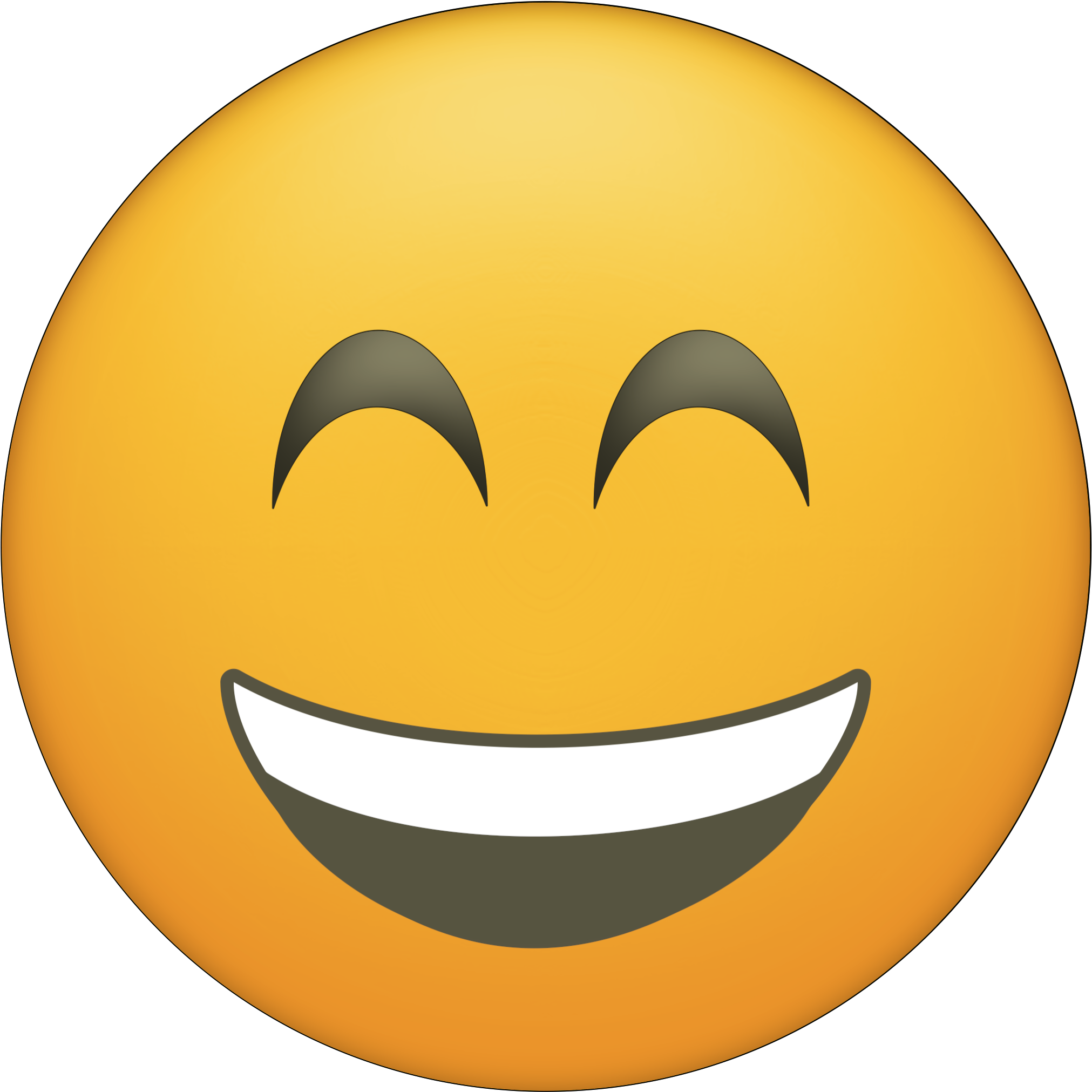 Blushing Happy Face Emoji Printable
