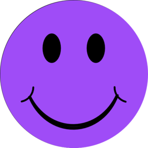 Purple happy face.