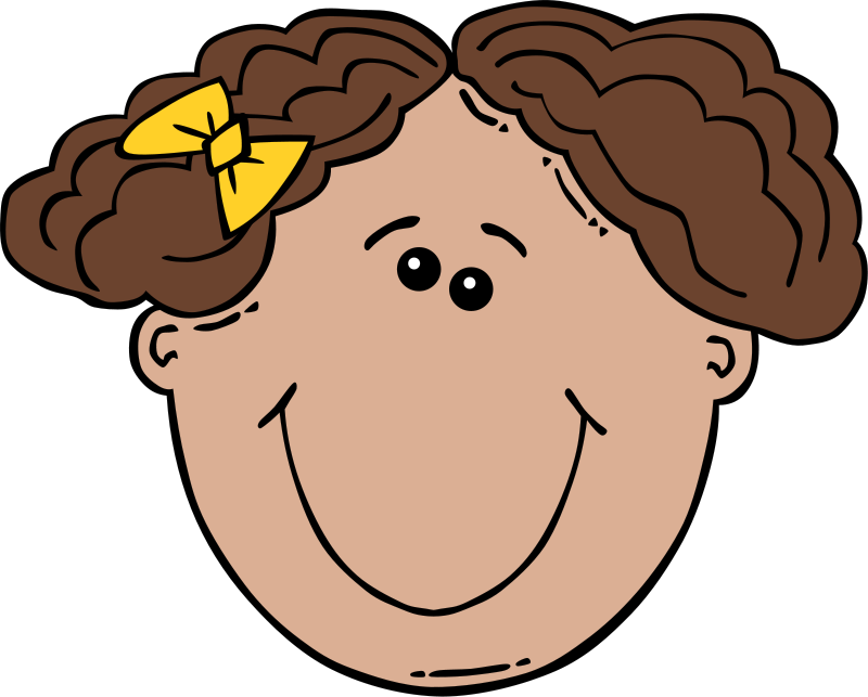 Girl Student Studying Clipart
